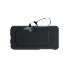 Stick Anywhere, Go Everywhere Reading Glasses plus Universal Pod Case,Black Frame, Black Case +1.5 +2.0 +2.5