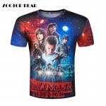 Stranger Things T-shirts Men Tops Movie T shirt Funny Camisetas 2017 Short Sleeve Round Neck Harajuku Top Summer Tee ZOOTOP BEAR