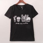 Summer 2016 Kawaii T-shirt Women Cactus Printed Printing T Shirt Women Tops Fashion Hot Sale Tee Shirt Femme Woman Clothing