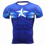 Summer 2016 Latest Men's Compression Shirt Fitness Superman Punisher 3D T Shirt Men Bodybuilding Base Layer Crossfit T-Shirt