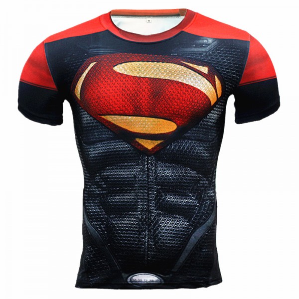 Summer 2016 Latest Men's Compression Shirt Fitness Superman Punisher 3D T Shirt Men Bodybuilding Base Layer Crossfit T-Shirt