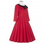 Summer Autumn Fashion Women Dress Clothing Casual Cotton Wiggle Dresses Vestidos Rockabilly Pinup Party 50s Vintage Dress Female