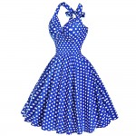 Summer Beach Dress pin up Audrey Hepburn Style 2017 Retro Vintage Plus Size women clothing 50s 60s Big Swing Polka Dot Dresses