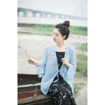 Summer Chiffon Long Suspender Dress For women Japanese Mori Girl Print Split Sleeveless Strap Dresses Vintage Beach Female Dress