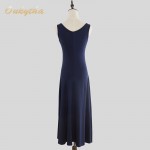 Summer Dress 2017 Korean Fashion Slim Woman Dress Sexy High Waist Sleeveless Vintage Dress Casual Cotton Long Dress Q16187