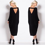 Summer Dress Women Loose Sexy Dresses For Women 2017 Black With Long Sleeve Plus Size