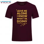 Summer Fashion KIMI RAIKKONEN t shirt men Leave Me Alone I Know Letter Print Hip Hop T-Shirt O Neck Cotton Mens  tshirt 