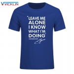 Summer Fashion KIMI RAIKKONEN t shirt men Leave Me Alone I Know Letter Print Hip Hop T-Shirt O Neck Cotton Mens  tshirt 