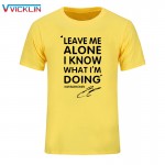 Summer Fashion KIMI RAIKKONEN t shirt men Leave Me Alone I Know Letter Print Hip Hop T-Shirt O Neck Cotton Mens  tshirt 