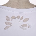 Summer Female T-shirt Plus Size Women Cute Print T shirt Basic Chinese ink painting style Lotus Short Sleeve Shirts Casual Tops