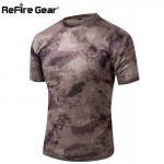 Summer Military Camouflage T-shirt Men Tactical Army Combat T Shirt Quick Dry Short Sleeve Camo Clothing Casual O Neck Tshirt