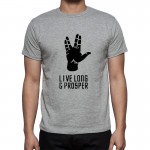 Summer New star trek spock live long and prosper T Shirts men Cotton Short Sleeve O Neck Camisa Masculina T-Shirt