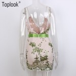 Summer Sexy Vintage Elegant Strap Paillette Women Bodycon Dress 2016 Ladies Backless V Neck Party Evening Casual Club Vestidos