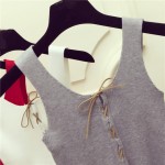Summer Style Sexy Crop Top Cropped Vintage Tops Tank Bustier Tanks Sleeveless Vest  Women's Shirt elasticity Camisole Cami 