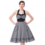 Summer Style Women Dress 2016 Plus Size Audrey Hepburn Gowns Plaid Robe 50's 60s Vintage Rockabilly Pin Up Swing Vestidos Dress