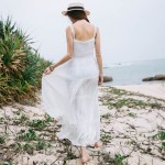 Summer Style Women Long Dress Backless Sexy White Party Dresses Women 2016 Elegant Cotton Maxi Dress