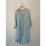 Summer Vintage Ethnic Dress Embroidered Cotton Hippie Dress Asymmetric Boho People Dress Long Bohemian Dress Vestidos Etnico