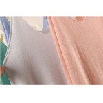 Summer Women Fashion Slim Knitting Tank Tops Female Bodycon Camisole Sleeveless T shirts With Shinning Rayon Knitted 