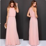 Summer Women Sexy Long Party Dresses 2016 Sleeveless Elegant Casual Pleated Chiffon Maxi Dress Vestido de festa New Plus Size