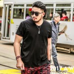 Summer color Big size shirt XL Black male  men oversize half sleeve T-shirt collar short sleeved red fat V plus size 7XL 6XL