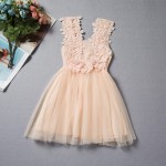 Summer flower girls dresses elegant Party wedding dress children vintage dresses kids vintage clothing infant gown princess