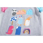 Summer girls tops tees,mixed colors cartoon pictures girls T-shirt,O-neck short sleeves children clothing,kids clothes(1-6 yrs)