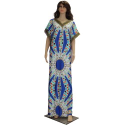 Summer maxi female dress oversized V-neck femme vestidos bazin riche plus size african clothing women dress