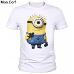 Summer men's cartoon printed T-shirt round neck T-shirt modal fashion factory outlets can be customized sponge Bob T-shirt 2-15#