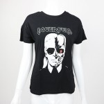 Summer t shirt women tops skull printed Karl black punk rock short sleeve o-neck casual t-shirts women tees 2017 new tops