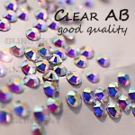 Super Clear AB SS3 SS4 SS5 SS6 SS10 SS20 SS30 SS40 for Nails Art Rhinestones Glitter Crystals DIY Non HotFix stones Decor strass