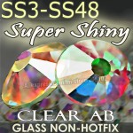 Super Clear AB SS3 SS4 SS5 SS6 SS10 SS20 SS30 SS40 for Nails Art Rhinestones Glitter Crystals DIY Non HotFix stones Decor strass