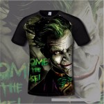 Super Hero Men's Cotton T shirt Comfortable Anime Joker & Batman 3D Print T-shirts Casual gamer Clothing flexible fashion shirt