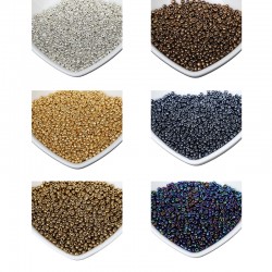 Super Small 2mm Czech Glass Seed Spacer Beads 1000pcs/lot Gun Black Color Austria Crystal Round Hole Bead For DIY Jewelry Making