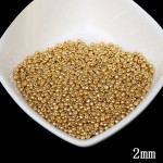 Super Small 2mm Czech Glass Seed Spacer Beads 1000pcs/lot Gun Black Color Austria Crystal Round Hole Bead For DIY Jewelry Making