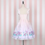 Sweet Pink Lolita Casual Dress  New Floral Printed Lolita JSK Dress