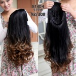 Synthetic Half Wig Curly Hair Long Wavy Ombre Half Wigs for Women Female Curly Fake Hair Wig Cheap Realistic Ladies Drag Queen