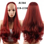 Synthetic Half Wig Curly Hair Long Wavy Ombre Half Wigs for Women Female Curly Fake Hair Wig Cheap Realistic Ladies Drag Queen