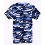 T Shirt Men 2016 New Style Fashion Camouflage Short Sleeve T-shirt, Personality Navy Camouflage O-Neck T-shirt Men's Clothing