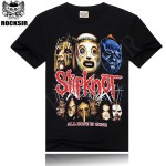 T Shirt Men Hip-hop rock band Slipknot For men shirt short sleeve Black Size M-XXXL Brand Clothing