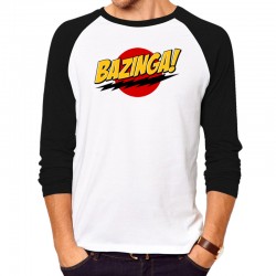 T Shirt Men & Women Funny T-Shirts shock lightning bazinga T-Shirt Male long Sleeve The Big Bang Theory TBBT  men shirt