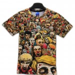 T-Shirt New The Walking Dead Men T Shirts Walker Skull Zombies High Quality Crewneck Top Tees Short Sleeve Summer