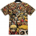 T-Shirt New The Walking Dead Men T Shirts Walker Skull Zombies High Quality Crewneck Top Tees Short Sleeve Summer
