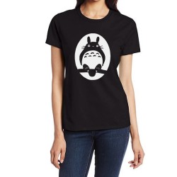 T-Shirt Women Harajuku 2017 Fashion Product Clothing  Top Totoro Print Short Sleeve Wonder T Shirt for Female