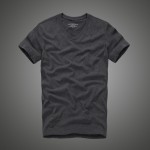 T shirt 100% cotton solid V-Neck short sleeve