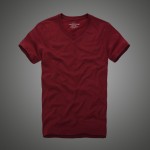 T shirt 100% cotton solid V-Neck short sleeve