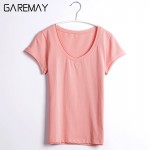 T-shirts For Women 2017 Summer Top Female White Tee Shirt Femme Short Sleeve V Neck Tshirt Women Best Friends T Shirt GAREMAY