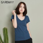 T-shirts For Women 2017 Summer Top Female White Tee Shirt Femme Short Sleeve V Neck Tshirt Women Best Friends T Shirt GAREMAY