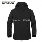 TACVASEN Army Camouflage Coat Military Tactical Jacket men Soft Shell Waterproof Windproof Jacket Coat Plus Size 4XL Raincoat