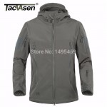 TACVASEN Army Camouflage Coat Military Tactical Jacket men Soft Shell Waterproof Windproof Jacket Coat Plus Size 4XL Raincoat