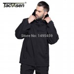 TACVASEN Army Camouflage Coat Military Tactical Jacket men Soft Shell Waterproof Windproof Jacket Coat Plus Size 4XL Raincoat